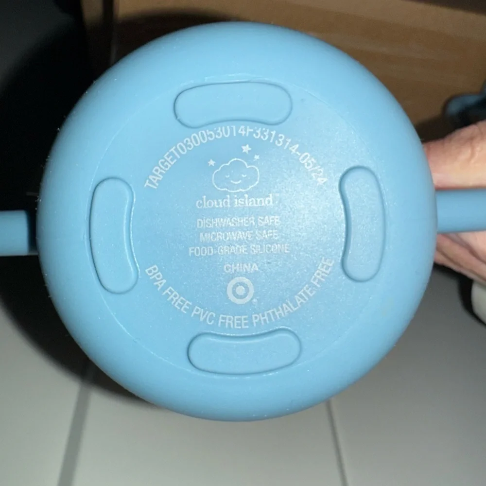 Two 8oz Silicone Sippy Cup - Blue - Cloud Island